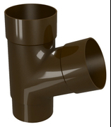 Разклонител PVC Devorex за водосточни тръби  ф 80 мм, 67.5 °, кафяв, Classic 120 - product - 126 DVR 376