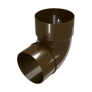 Коляно Devorex за водосточни тръби  ф 100 мм, 87 °, кафяво, Elegance 140 - product - 126 DVR 437