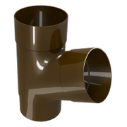 Разклонител PVC Devorex за водосточни тръби  ф 100 мм, 67.5 °, кафяв, Elegance 140 - product - 126 DVR 488