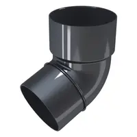 Коляно Devorex за водосточни тръби  ф 80 мм, 67 °, графит, Classic 120