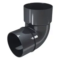 Коляно Devorex за водосточни тръби  ф 80 мм, 87 °, графит, Classic 120