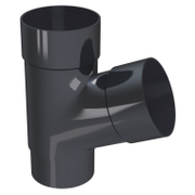 Разклонител PVC Devorex за водосточни тръби  ф 80 мм, 67.5 °, графит, Classic 120 - product - 126 DVR 629