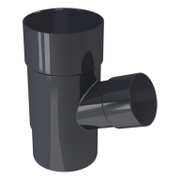 Разклонител PVC Devorex за водосточни тръби  ф 80/50 мм, 67.5 °, графит, Classic 120 - product - 126 DVR 630