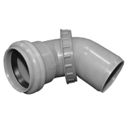 Коляно PP Emko за канализация с холендър  ф 50 мм, сив - product - 126 EMK 360