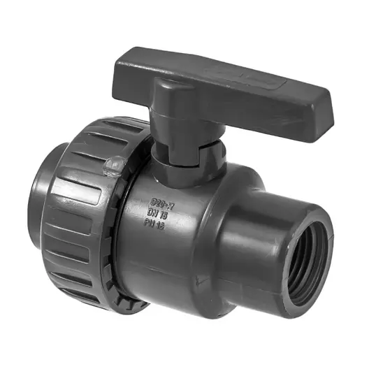 Кран Astore сферичен с холендър PVC за високо налягане 1/2", тръба <> тръба, 1V301