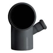 Коляно PP PlastBrno за канализация с уплътнител дясно  ф 110x50 мм, 87.5 °, сив - product - 126 PES 270