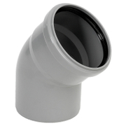 Дъга PP Pestan за канализация с уплътнител  ф 40 мм, 45 °, сив - product - 126 PTN 173