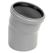 Дъга PP Pestan за канализация с уплътнител  ф 110 мм, 15 °, сив - product - 126 PTN 496