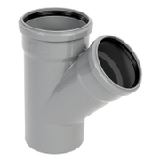 Разклонител Pestan PP за канализация с уплътнител ф 50x32 мм, 45 °, сив - product - 126 PTN 586