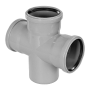 Разклонител Pestan PP за канализация с уплътнител двоен ф 110 мм, 87.5 °, сив - product - 126 PTN 605