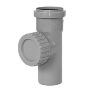 Ревизия за канализация Pestan PP с уплътнител ф 50 мм, сив - product - 126 PTN 606