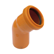 Дъга PVC PiB за канализация с уплътнител  ф 50 мм, 45 ° - product - 126 URM 031