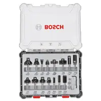 Фрезер за дърво профилен Bosch с карбидни пластини комплект  15 бр., ф 8 мм