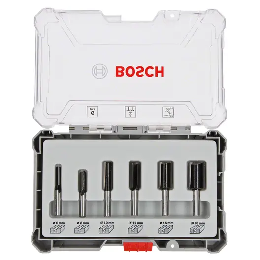 Фрезер за дърво профилен Bosch с карбидни пластини комплект  6 бр., ф 8 мм
