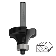 Фрезер за дърво профилен Bosch за заоблен профил от WS инструментална стомана с лагер R 9.5 мм, ф 31.8x16.2/57 мм, ф 6.35 мм, PRO - product - 127 BSH 939