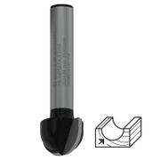 Фрезер за дърво профилен Bosch за жлебове и канали от HW волфрамов карбид  R 6.3 мм, ф 12.7x9.2/40 мм, ф 6 мм, PRO - product - 127 BSH 946