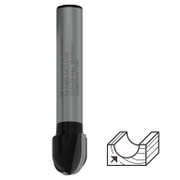 Фрезер за дърво профилен Bosch за жлебове и канали от HW волфрамов карбид  R 4.7 мм, ф 9.5x9.2/40 мм, ф 6 мм, PRO - product - 127 BSH 947