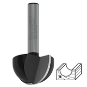 Фрезер за дърво профилен Bosch за жлебове и канали от HW волфрамов карбид  R 12.7 мм, ф 25.4x15.6/48 мм, ф 6.35 мм, PRO - product - 127 BSH 955