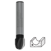 Фрезер за дърво профилен Bosch за жлебове и канали от HW волфрамов карбид  R 4.8 мм, ф 9.5x9.2/40 мм, ф 6.35 мм, PRO - product - 127 BSH 953