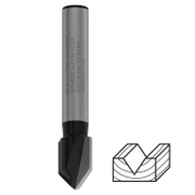 Фрезер за дърво прав Bosch за V-канал от HM с 2 HW пластини  ф 9.5x12.4/45 мм, ф 6.35 мм, PRO - product - 127 BSH 964