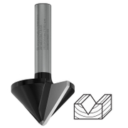 Фрезер за дърво прав Bosch за V-канал от HM с 2 HW пластини  ф 31.8x19/60 мм, ф 8 мм, PRO - product - 127 BSH 965