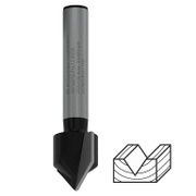 Фрезер за дърво прав Bosch за V-канал от HM с 2 HW пластини  ф 12.7x12.4/45 мм, ф 6 мм, PRO - product - 127 BSH 962