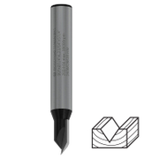 Фрезер за дърво прав Bosch за V-канал от HM с 1 HW пластина  ф 6.4x9.2/45 мм, ф 6.35 мм, PRO - product - 127 BSH 963