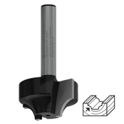 Фрезер за дърво профилен Bosch за жлебове и канали от HW волфрамов карбид  R 6.3 мм, ф 25.4x14/46 мм, ф 6 мм, PRO - product - 127 BSH 974