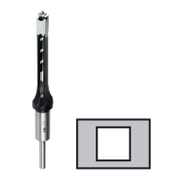 Фрезер за дърво профилен Fisch Tools за квадратни отвори от HSS  ф 10х77/183 мм, ф 6.8 мм, 0382 - product - 127 FSH 740