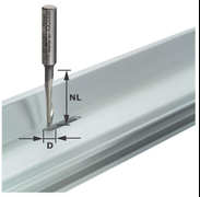 Фрезер Festool челно-цилиндричен за шпонкови канали в алуминий с една спирала ф 5х23/65 мм, ф 8 мм, z1 - product - 127 FST 052