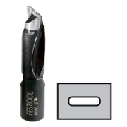 Фрезер за дърво прав Festool HW за дибли с HW спирален режещ ръб  M6x0.75, ф 10х28 мм, D 10-NL 28 HW-DF 500 - product - 127 FST 754