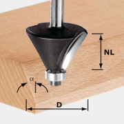Фрезер за дърво профилен Festool за фаски с карбидни пластини  45 °, ф 55х20/76 мм, ф 12 мм, HW S12 D55/20/45° - product - 127 FST 804
