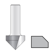 Фрезер за дърво профилен HiKOKI - Hitachi за фаски с карбидни пластини  60 °, ф 12.7х12.7/44 мм, ф 8 мм - product - 127 HTC 768