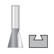 Фрезер за дърво профилен HiKOKI - Hitachi тип лястовича опашка с карбидни пластини  14 °, ф 12.7х12.7/49 мм, ф 8 мм - product - 127 HTC 769