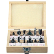 Фрезер за дърво профилен Mannesmann WS стомана комплект  12 бр., ф 8 мм - product - 127 SUN 089