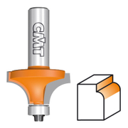 Фрезер за дърво профилен CMT за заоблен профил от WS инструментална стомана с лагер R 2 мм, ф 16.7х12.7/52.5 мм, ф 6 мм, 7/8/938 - product - 127 TEK 361