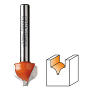 Фрезер за дърво профилен CMT за жлебове и канали от HW волфрамов карбид  R 5 мм, ф 10х10/50 мм, ф 8 мм, 7/8/965.4 - product - 127 TEK 570