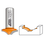 Фрезер за дърво профилен CMT за жлебове и канали от HW волфрамов карбид  R 12 мм, ф 25х8/39.8 мм, ф 8 мм, 8/970 - product - 127 TEK 652
