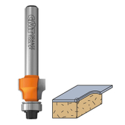 Фрезер за дърво профилен CMT за заоблен профил от WS инструментална стомана с лагер R 0.4 мм, ф 12.7х9.5/52 мм, ф 8 мм, 8/907 - product - 127 TEK 694