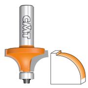 Фрезер за дърво профилен CMT за заоблен профил от WS инструментална стомана с лагер R 22.2 мм, ф 50.7х28.5/77 мм, ф 12 мм, 7/8/938 - product - 127 TEK 698