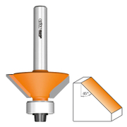 Фрезер за дърво профилен CMT за фаски с карбидни пластини  45 °, ф 65х26/76.7 мм, ф 12 мм, 7/8/936 - product - 127 TEK 755