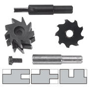 Фрезер за дърво за сглобки Wolfcraft нут и перо с карбидни пластини  4 бр., ф 8.5 мм - product - 127 WLF 582