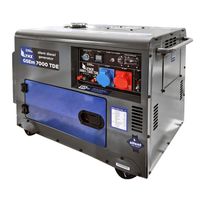 Генератор за ток REM Power дизелов трифазен с електростартер 6500 W, 14 к.с., 28.26/9.42 A, 230/400 V GSEm 7000 TDE