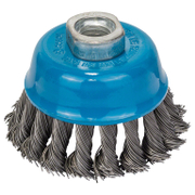 Четка чашковидна за ъглошлайф Bosch от стоманена усукана тел  ф 75 мм, 0.5 мм, M14 - product - 132 BSH 299