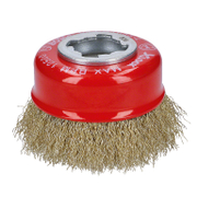 Четка чашковидна за ъглошлайф Bosch от стоманена тел с месинг  75 мм, 0.3 мм, X-LOCK - product - 132 BSH 317