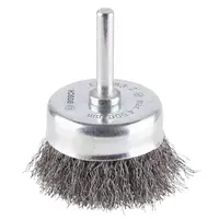 Четка чашковидна за бормашина Bosch от стоманена тел  50 мм, 6 мм, 0.2 мм, PRO Metal clean