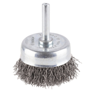 Четка чашковидна за бормашина Bosch от стоманена тел  50 мм, 6 мм, 0.3 мм, PRO Metal clean - product - 132 BSH 348