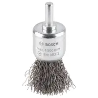 Четка конусовидна за бормашина Bosch от стоманена тел  ф 25 мм, 0.3 мм, PRO Metal clean