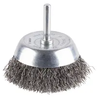 Четка чашковидна за бормашина Bosch от стоманена тел  70 мм, 6 мм, 0.3 мм, PRO Metal clean