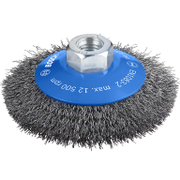 Четка конусовидна за ъглошлайф Bosch от стоманена тел  100 мм, 0.3 мм, M14, PRO Metal clean - product - 132 BSH 366